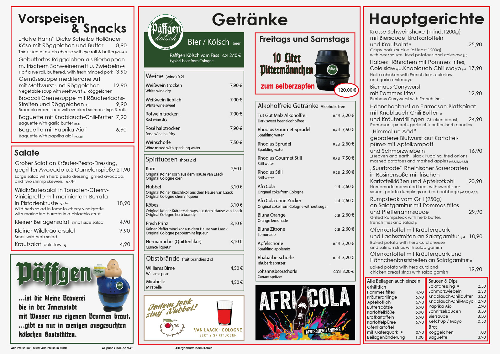 NEUE SOMMERKARTE 2025 INNEN